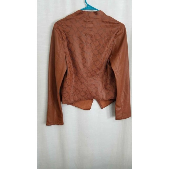 Anthropologie Blank NYC Sharona Brown Snake Print Jacket Size M - Picture 6 of 9